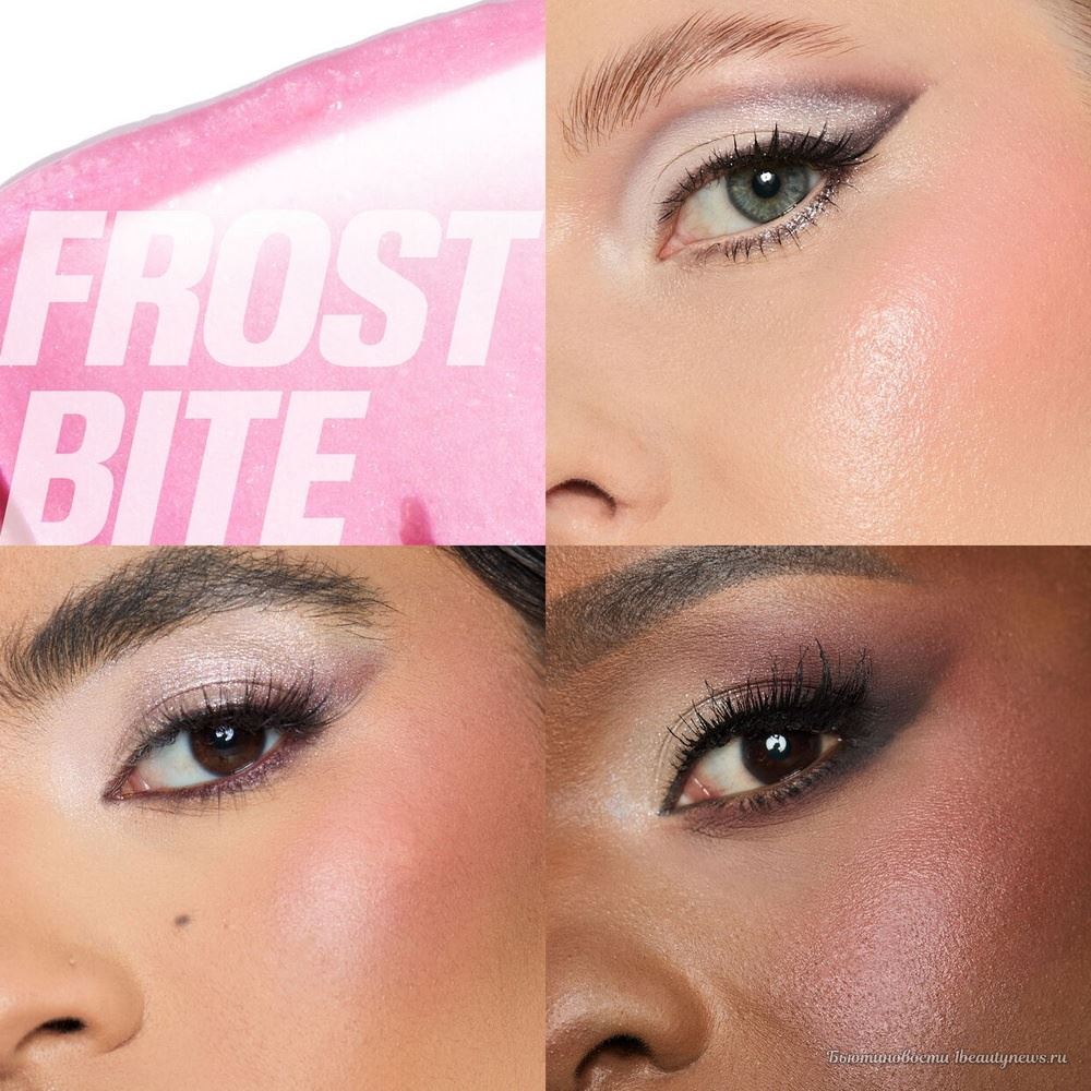 Huda Beauty Icy Nude PH Face Gloss Christmas Holiday 2024 - Swatches