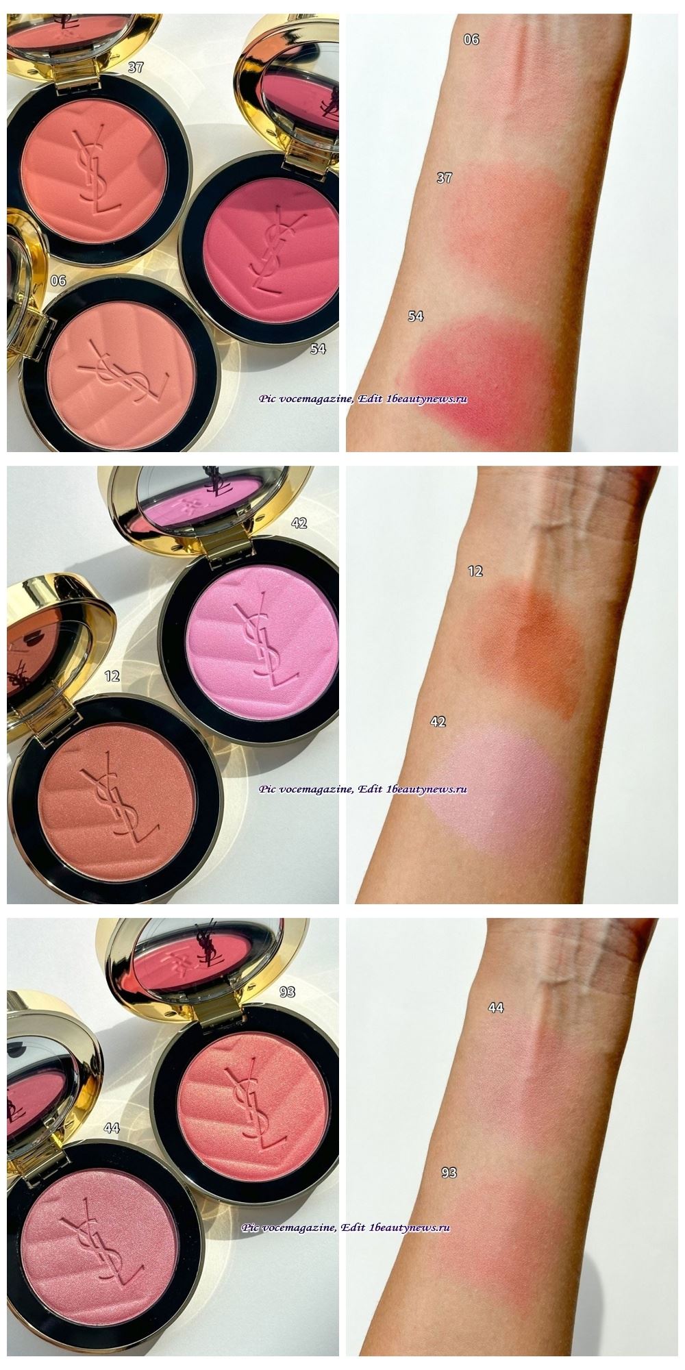 YSL Make Me Blush Powder Spring 2025 - Swatches