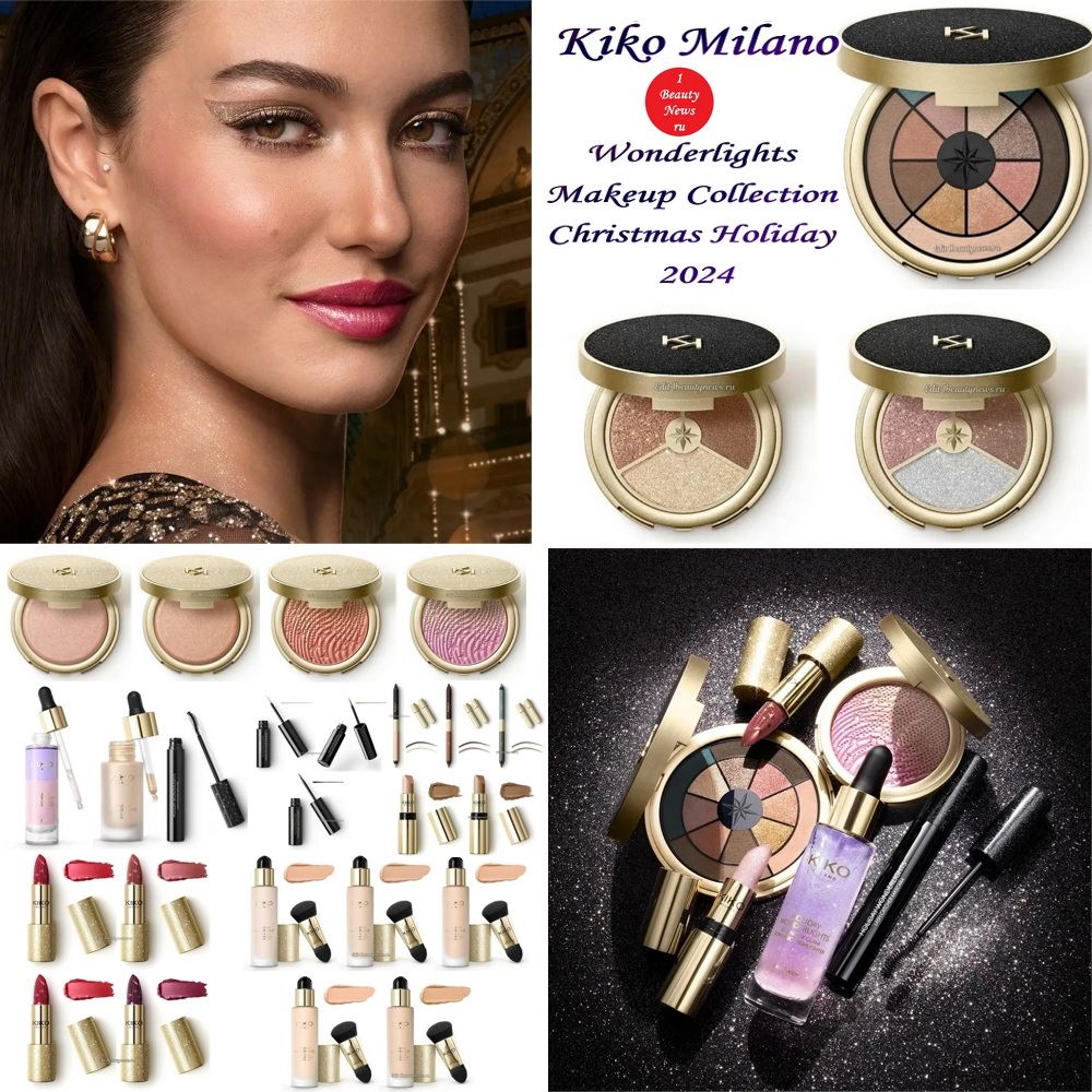 Рождественская коллекция макияжа Kiko Milano Wonderlights Makeup Collection Christmas Holiday 2024