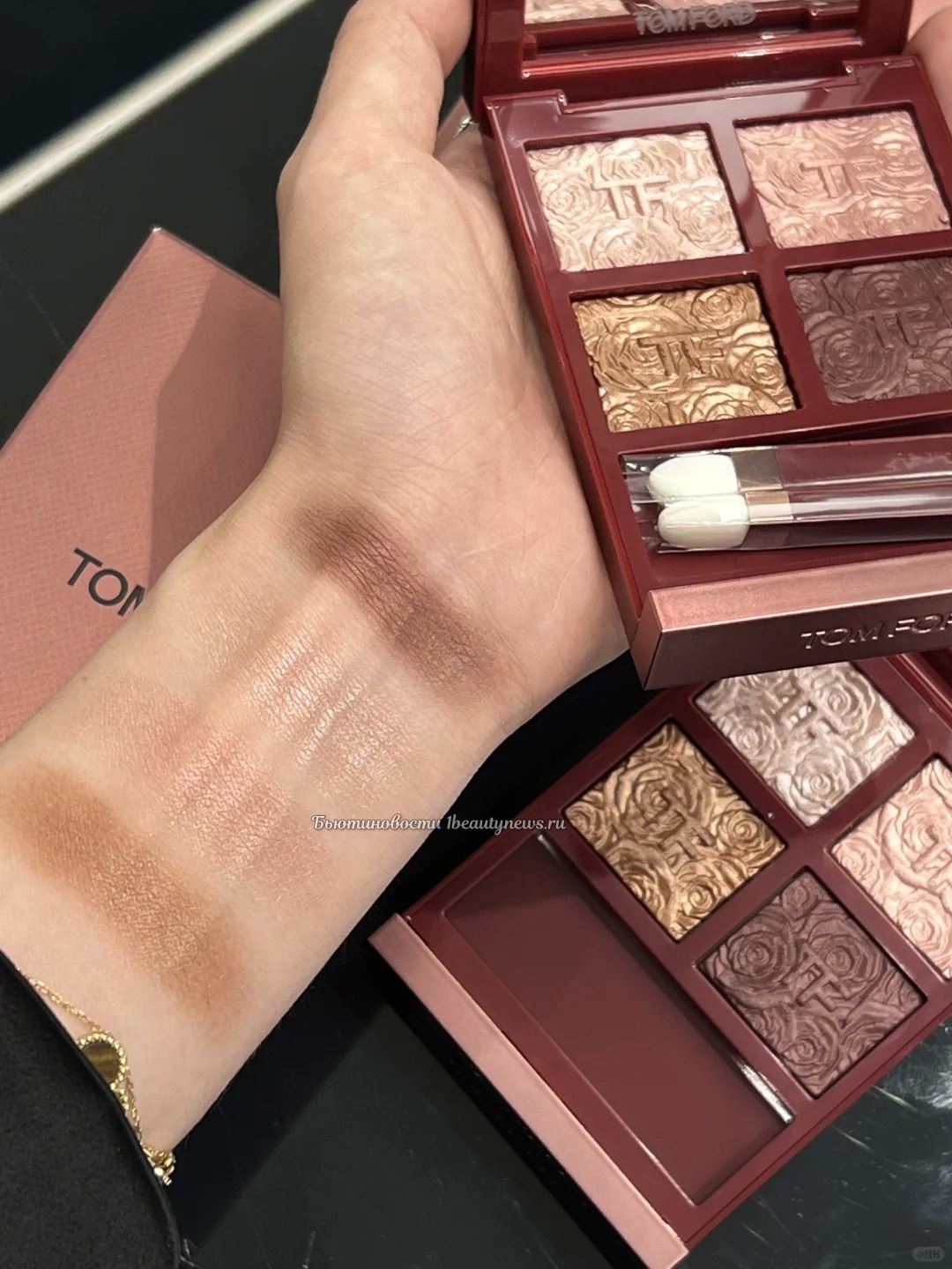 Tom Ford Rose Exposed Eye Color Quad - Swatches