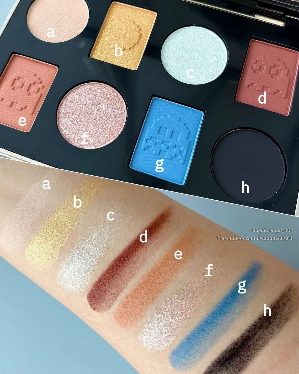 Bobbi Brown x Pac-Man Power Play Eye Palette - Swatches