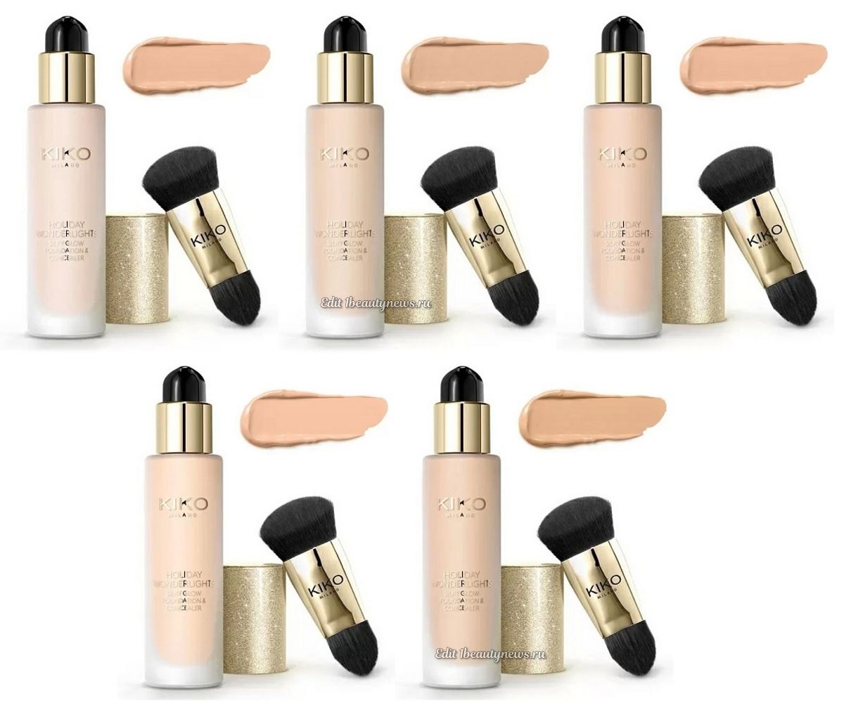 Kiko Milano Holiday Wonderlights Silky Glow Foundation & Concealer Christmas Holiday 2024