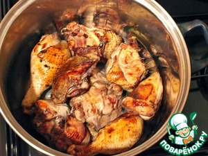 Петух по-бургундски ( «Coq au vin»)